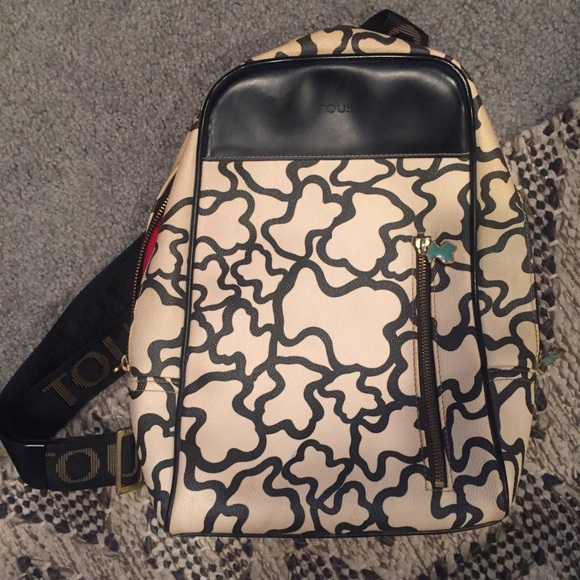 Tous Handbags - Tous White & Black Backpack